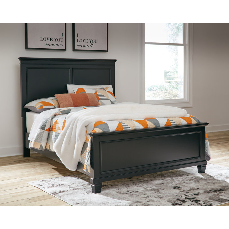 Lanolee Full Panel Bed, Full, Black