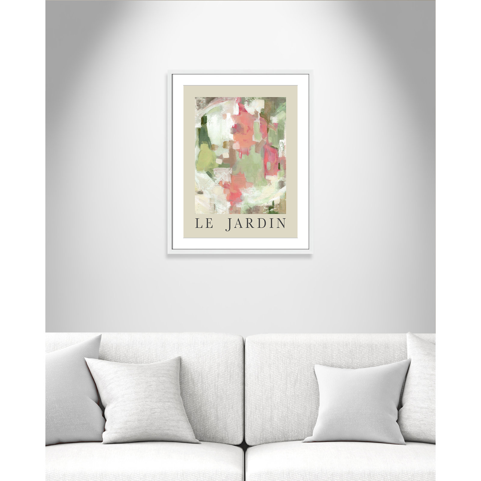 Botanical Poster Collection " Le Jardin " by Carol Robinson, Yes, 29.5" H x 23.5" W x 1.25" D, White Single Picture Frame
