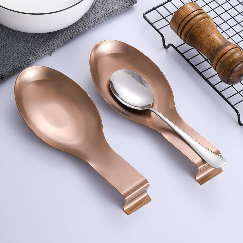Stainless Steel Spoon Rest, Copper