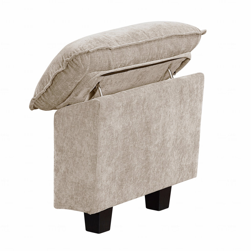 Canapé modulaire Basic, ensemble de canapés modulaires 6 pièces Modern Contemporary, Chenille brun