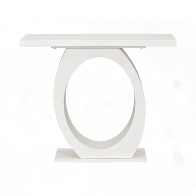 Stylish Modern Console Table with Egg-Shaped Base