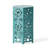 Galore 14" Side Table With Sunburst Cut Out Design, Teal-20099824-20099827
