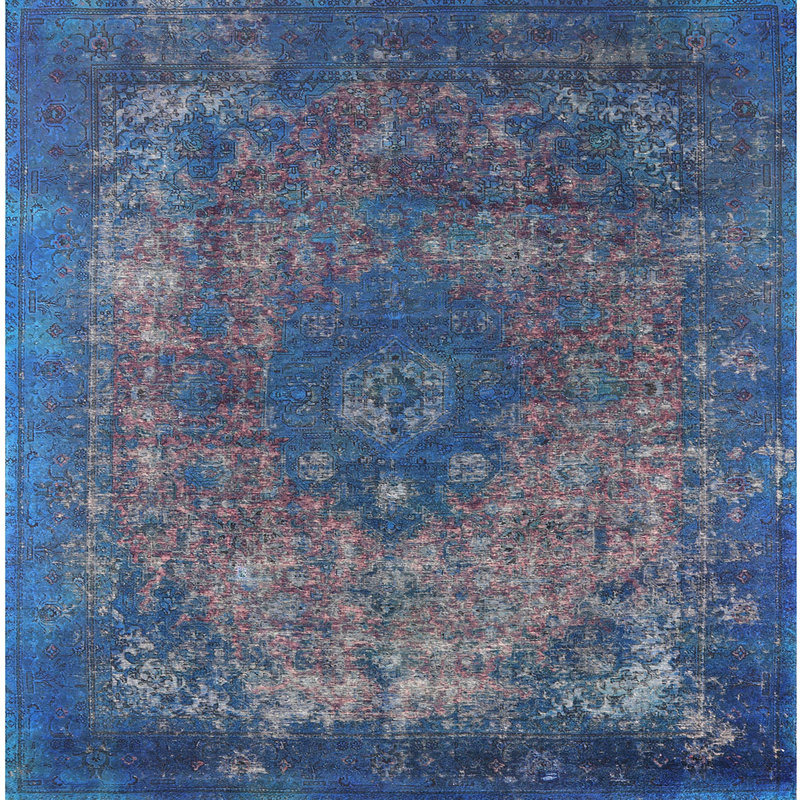 Moroccan Indoor Rug, Square 3'