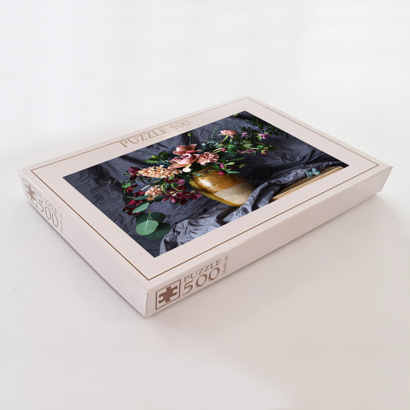 500 pièces en carton, 100% carton, 500 pièces, 18,9 x 13,4 pouces | Taille de la boîte: 13,2 po x 9,1 po x 2,0 po | Parfait pour le plaisir et la détente en famille, pièces durables de haute qualité pour un assemblage facile, cadeau idéal pour les amateurs de casse-tête