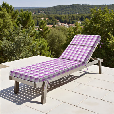  Coussin de patio extérieur 3 po à carreaux vichy rose à carreaux pour fond de carte postale pour votre conception Coussin de chaise longue résistant à l'eau pour chaise Coussin de mobilier de patio