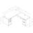  66.93'' L-Shaped Office Executive Desk with File Cabinets-79102835