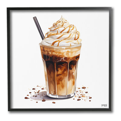 Coffee Dessert Drink Framed Giclee Art by RB