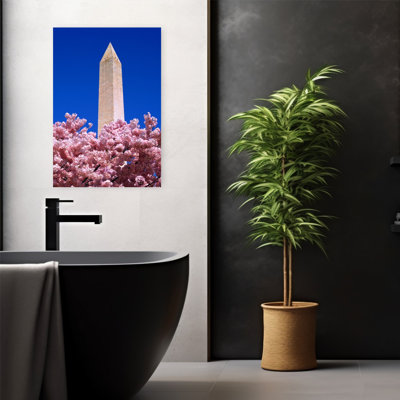 Washington Monument Washington Dc Abstract Contemporary Cherry Architecture Tree Wall Art