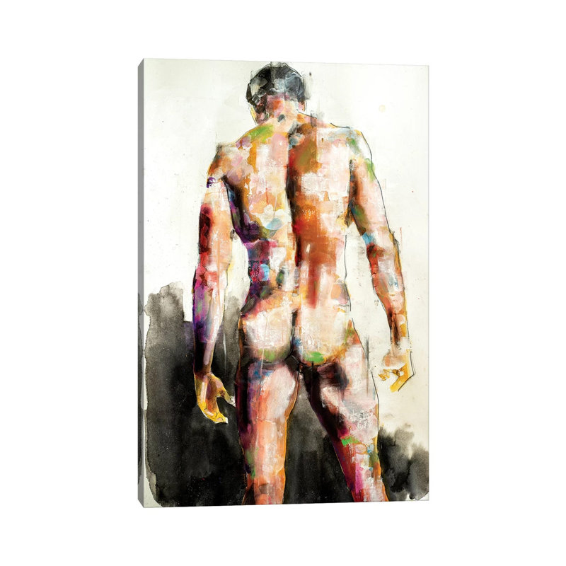 Male Back 7-30-19 by Thomas Donaldson - Wrapped Canvas Print, Wrapped Canvas, 30.48 cm H x 45.72 cm W