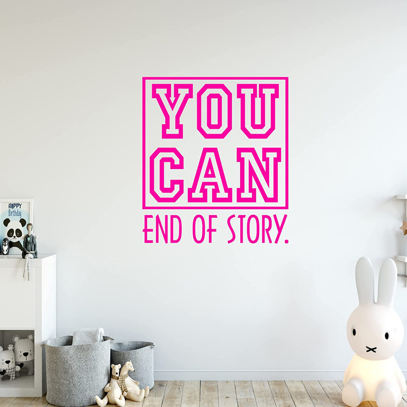 Text & Numbers Non-Wall Damaging Wall Decal, 12.5" H x 11" W, Hot Pink