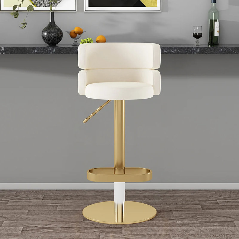 Height Adjustable Swivel Bar Stool