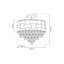 Luxuria Glass Semi Flush Mount