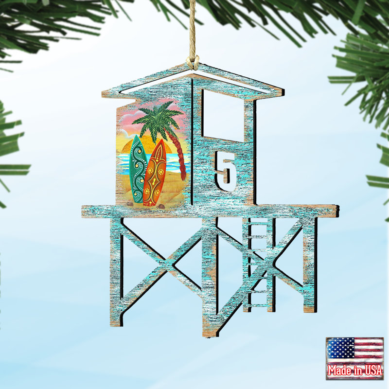 Ornement suspendu Tidaholm Beach Lifeguard Tower