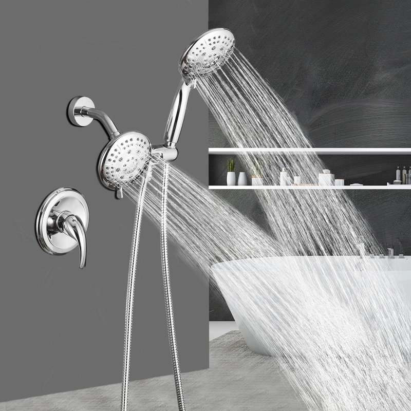 Massage/Jet Handheld Shower Head 1.8 GPM GPM, Polished Chrome