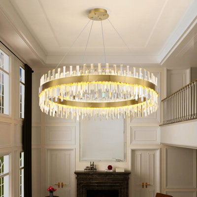 Glam Dimmable Led Crystal Chandelier