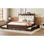Lit plateforme avec rangement en bois avec 2 grands tiroirs et lit gigogne simple TG-773710164