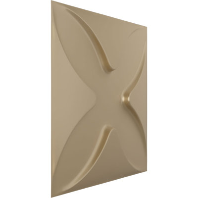 Panneau mural décoratif 3D Austin EnduraWall 11 pi 7 po x l 11 7/8 po, brume champagne métallique universelle (couvre 0,98 pi2)