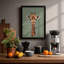 Giraffe Portrait Modern - Framed Print-121866633-121866646