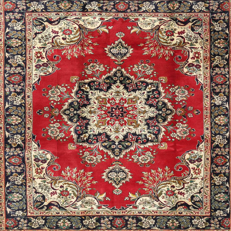 Mokszycki Oriental Indoor Rug, Square 3'