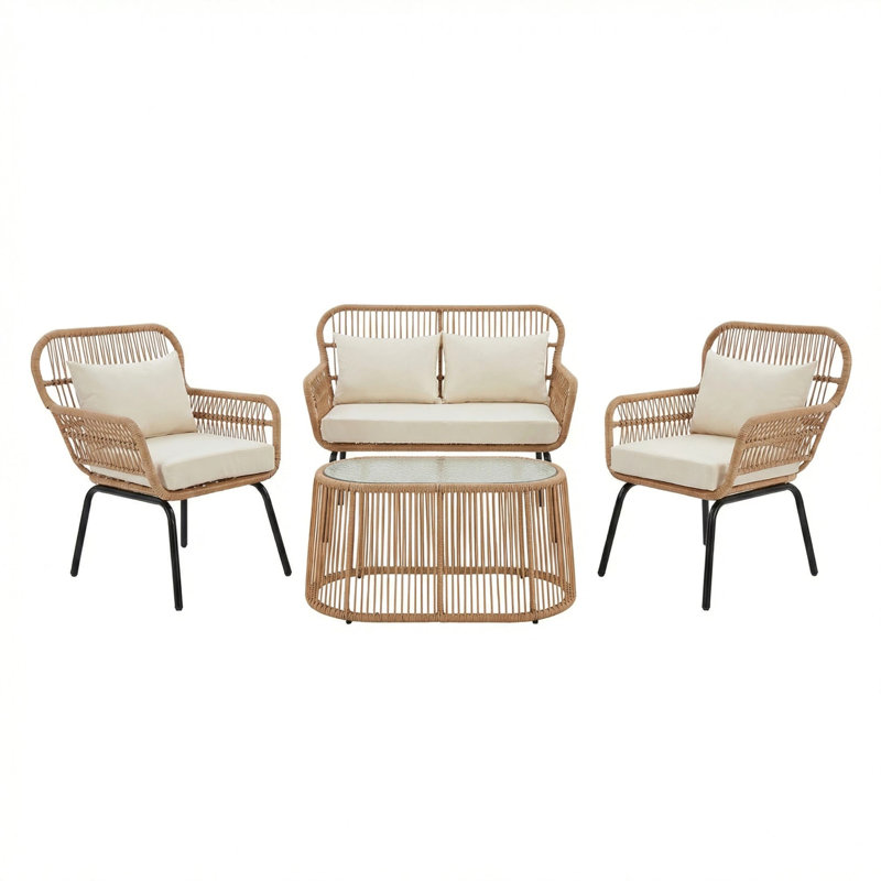 Carbini 4 Piece Patio Bistro Set