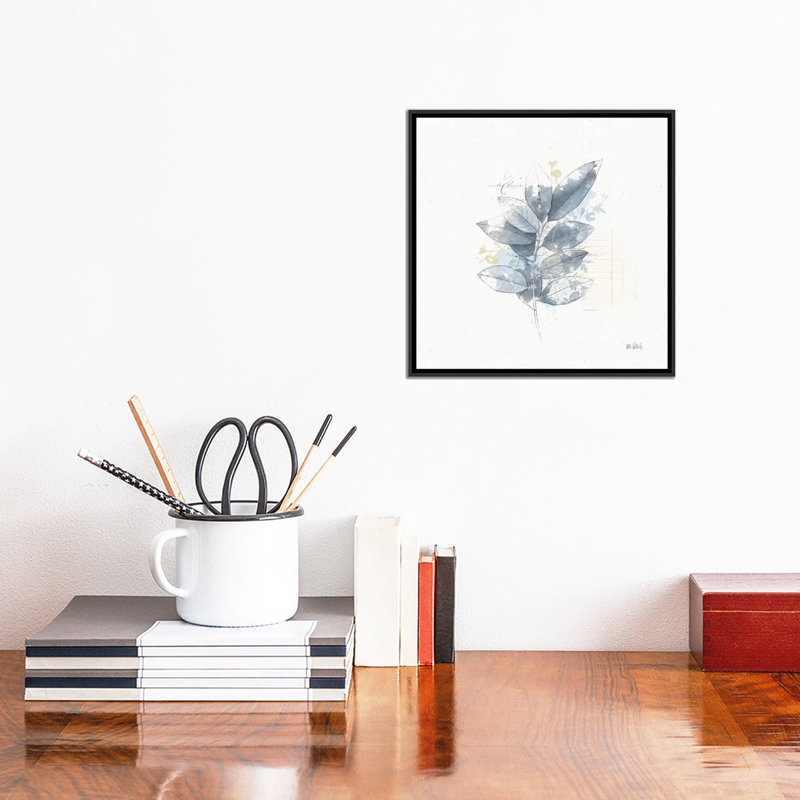 " Floresta II " by Katie Pertiet, 18" H x 18" W x 1.5" D, Black Framed Canvas, No Mat