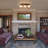 3-Light Wood Flush Mount