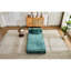 Convertible monoplace foncé, conception à compression avec structure de forme fixe, tissu chenille pour lit de repos au sol, documentaire télévisé dans le salon-2028974648