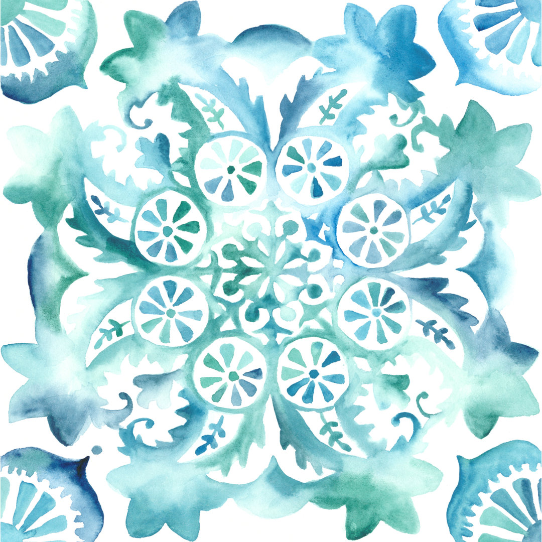 Meditation Tiles II by Chariklia Zarris - Wrapped Canvas Painting
