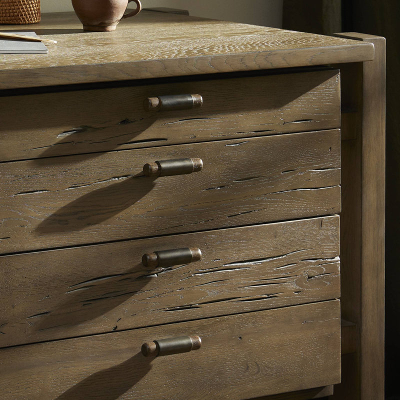 MARCELA Writing Desk, Gray Reclaimed French Oak