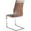 Chaise d'appoint en porte-à-faux avec coussin de dossier Belmeda - 2 par boîte