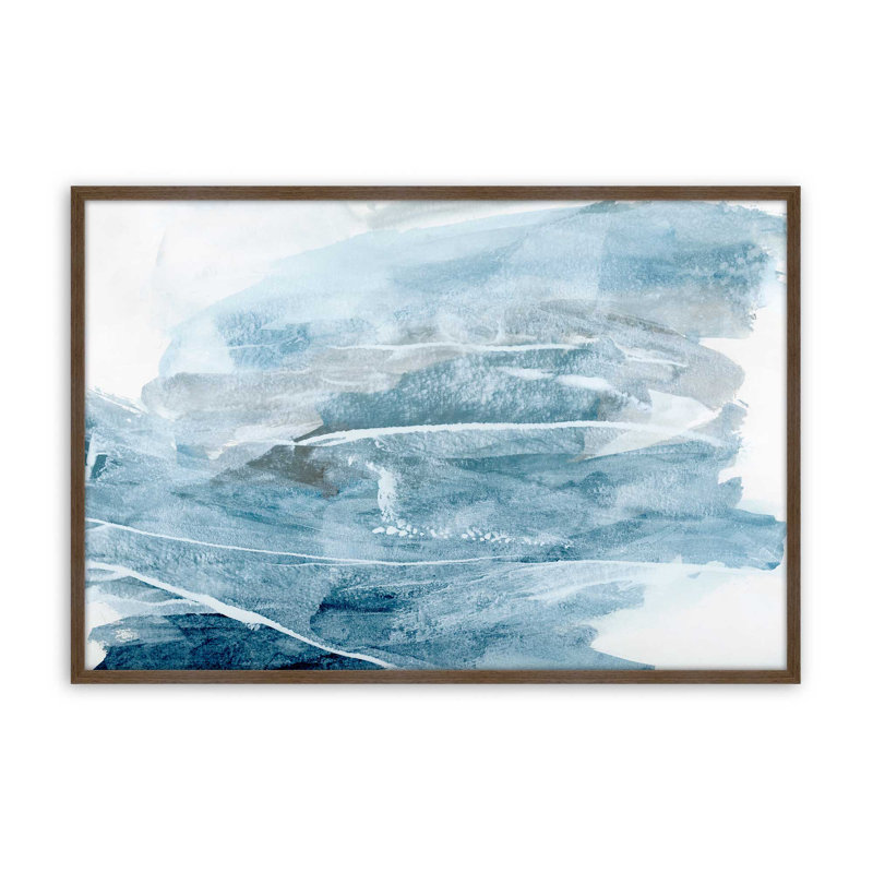 «Snow Clouds» par Teodora Guererra, reproduction d'art, H 24 po x l 32 po, Impression sur cadre ouvert sans papier mat, Brun