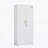 High Storage Cabinet with 2 Doors and 4 Partitions to Separate 5 Storage Spaces-1673968234