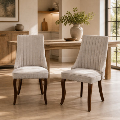 Ensemble de 2 chaises de salle à manger rembourrées à haut dossier Sumdeal