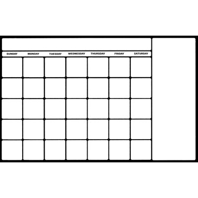 Tableau effaçable à sec adhésif Kaitlyn