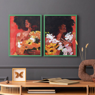 Through the Flowers I-Premium Framed Print -Ready to Hang - No Nails Required - No Nails Required