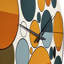 Horloge murale géométrique, horloge décorative rétro Mid-Century - géométrie abstraite rétro Mid-Century-93381155