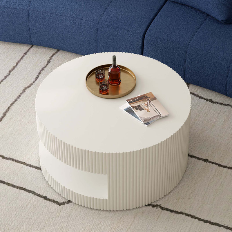 Table basse 31,5 po, Blanc