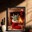 «Black Christmas Vintage», joli petit dragon, art mural, impressions de style rétro-867336332