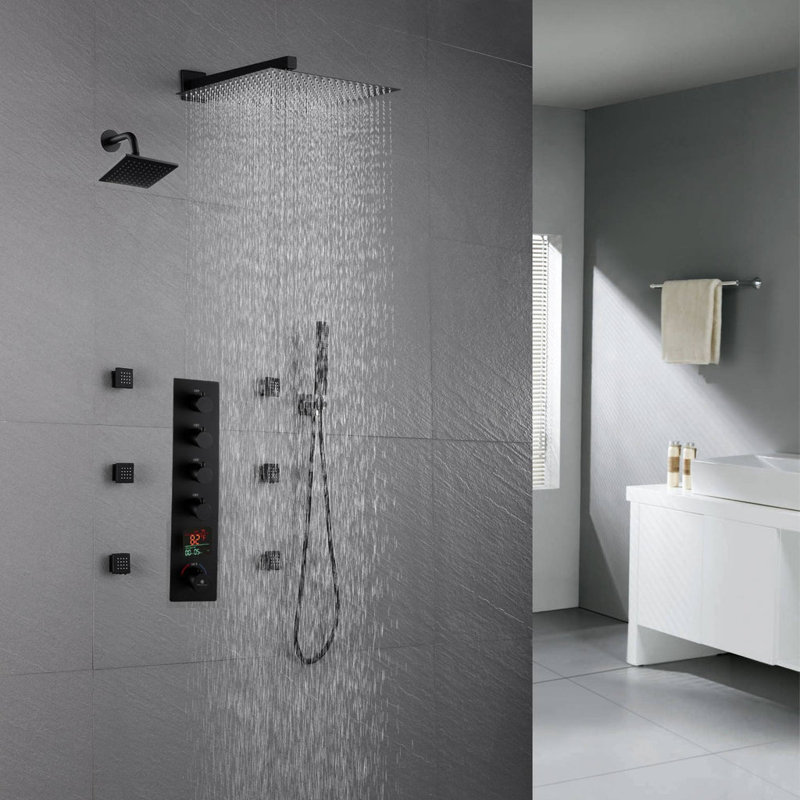 Thermostatic All-In-One Kit with Rough in-Valve