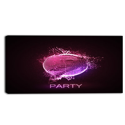 " Purple Party Neon Sign "