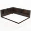 Lit de jour en bois avec tablettes de rangement, USB et DEL-128949035