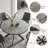 Gitty 45.67'' Round Dining Table Set, Steel Legs, For Leisure Coffee, Save Space (1 Table 2 Chairs)-397893987
