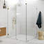 Illume 54 in. x 46.5 in. x 78 in. 90-degree Fully Frameless Wall Hinged Glass Shower Enclosure-1100805867