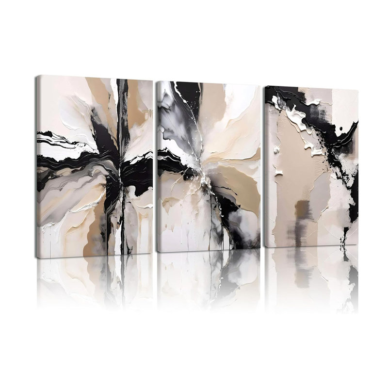 3 Piece Wrapped Canvas Print, 60 cm H x 40 cm W
