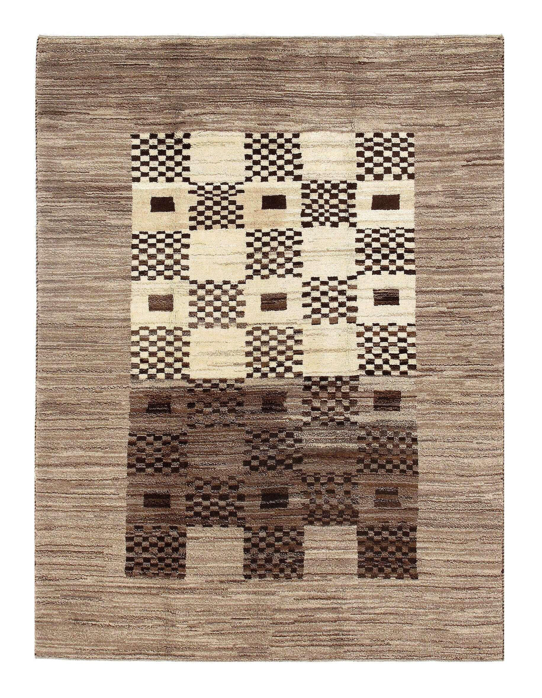 Isabelline Oriental Handmade Rectangle 4'11" x 6'6" Cotton/Wool Area ...