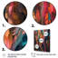 Random Swirls Abstract - Reproductions de toiles géométriques abstraites-93276777-93276757