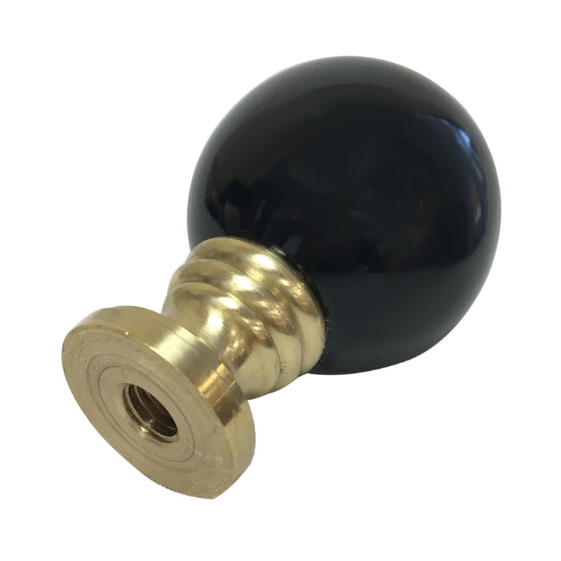Faîteau de lampe sphérique en céramique, Noir