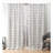 Nicole Miller Hexa Geometric Print Hidden Tab/Rod Pocket Top Light Filtering Curtain Panel Pair-40342347-40342348