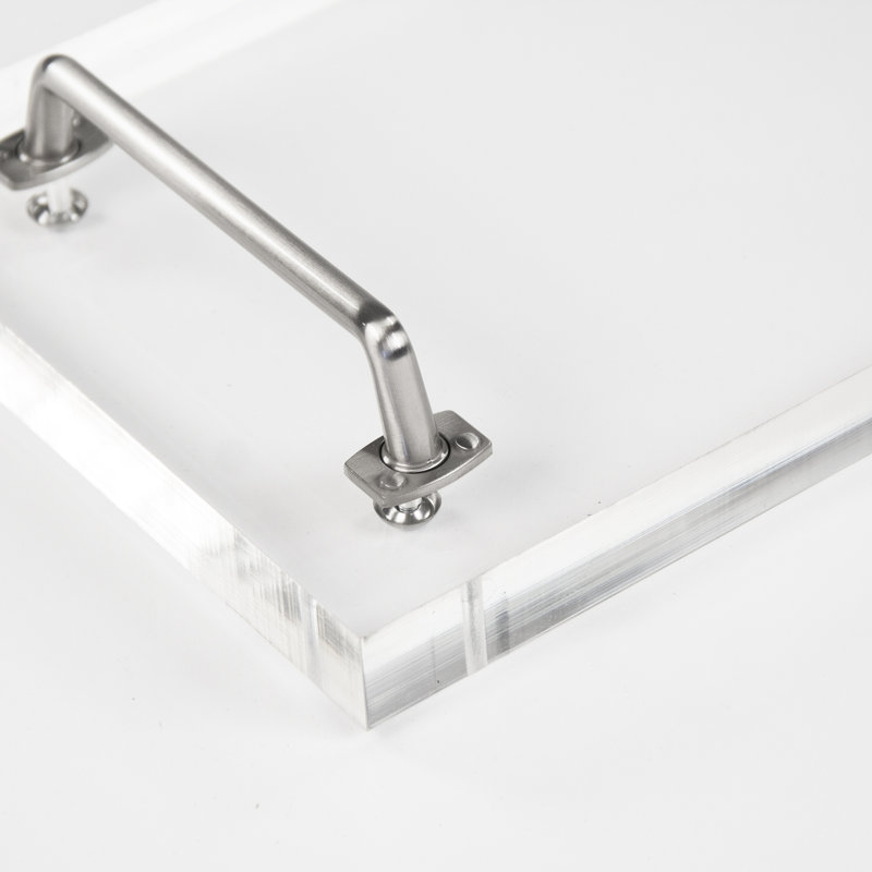 Zentique John Acrylic Tray, 1" H x 18" W x 8" D