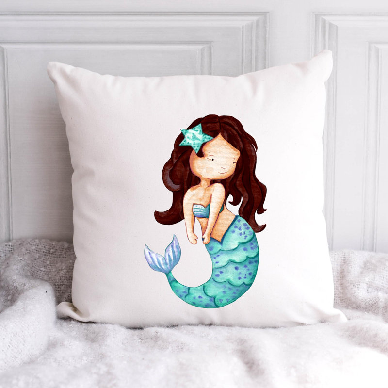 Nautical Sea Life_359 - Coussin décoratif avec coussin décoratif, H 20 po x l 20 po